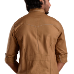 Urban Camel Brown Hunting Style Shirt | Premium Men's Sportswear | Classic Outdoor Design | Comfortable Cotton Fabric | Size 36-44